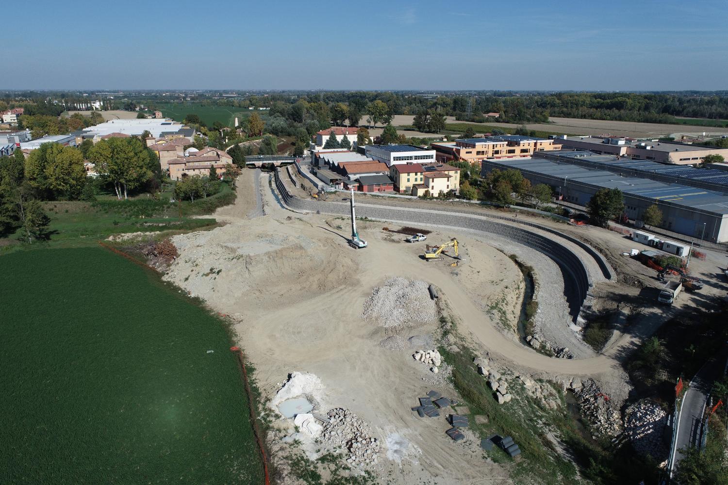 Nodo idraulico confluenza torrente Tiepido – fiume Panaro (Modena)