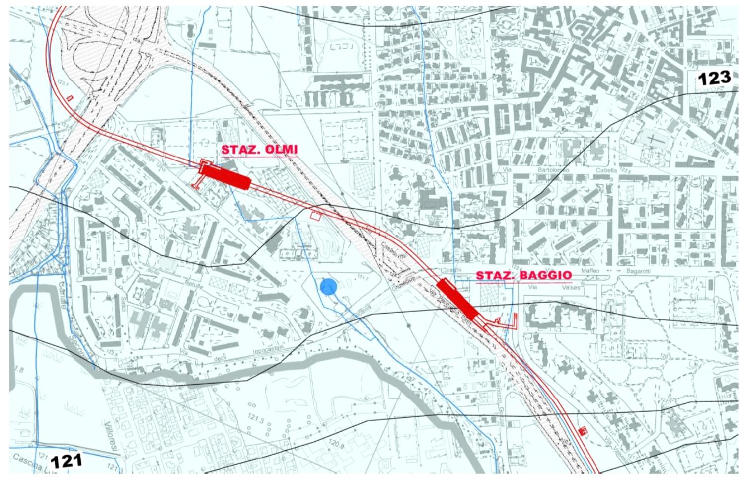 Prolungamento della Linea metropolitana di Milano M1 - Quartieri Baggio - Olmi - Valsesia