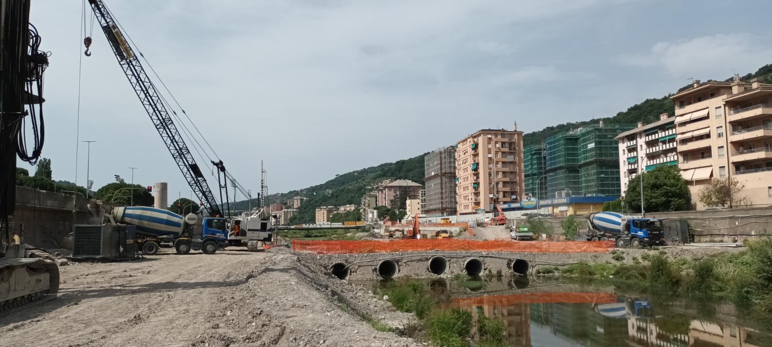 Secondo lotto dei lavori di realizzazione della galleria scolmatrice del torrente Bisagno in Comune di Genova